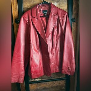 East 5th vintage Cherry Leather Jacket